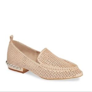 Nude Jeffrey Campbell perforated studded flats 9